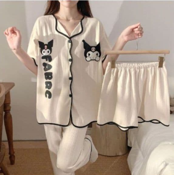 Sanrio Kulomie Autumn New Pajamas Female Cartoon Pajama 2636