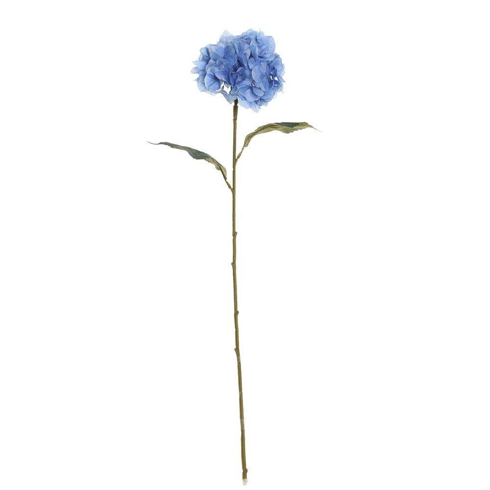 Faille French Hydrangea Artificial Stem, Blue Â€“ 78 Cms