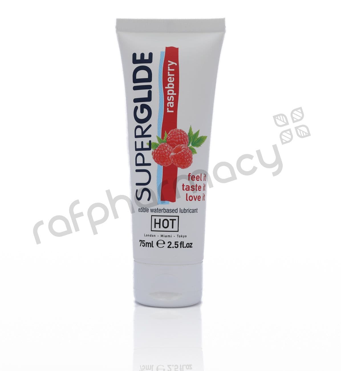 Superglide Edible Waterbased Lubricant Raspberry 75Ml#21316