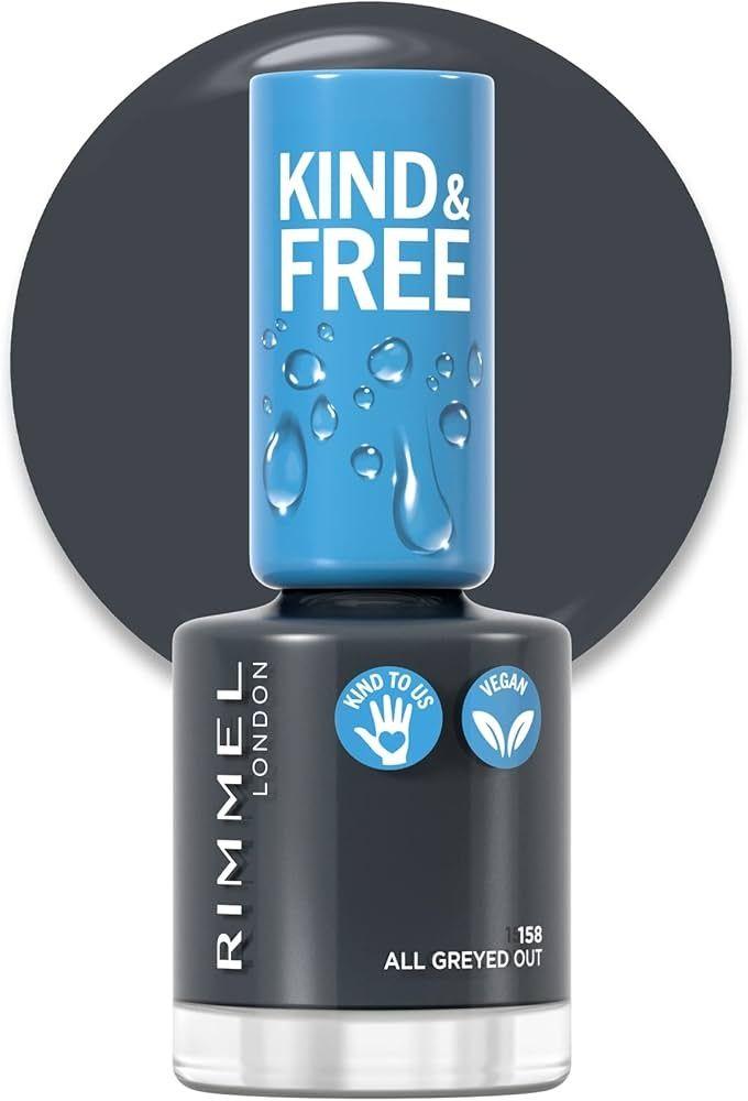 Rimmel London Kind & Free Clean Nail Polish 158 All Greyed Out 8 Ml