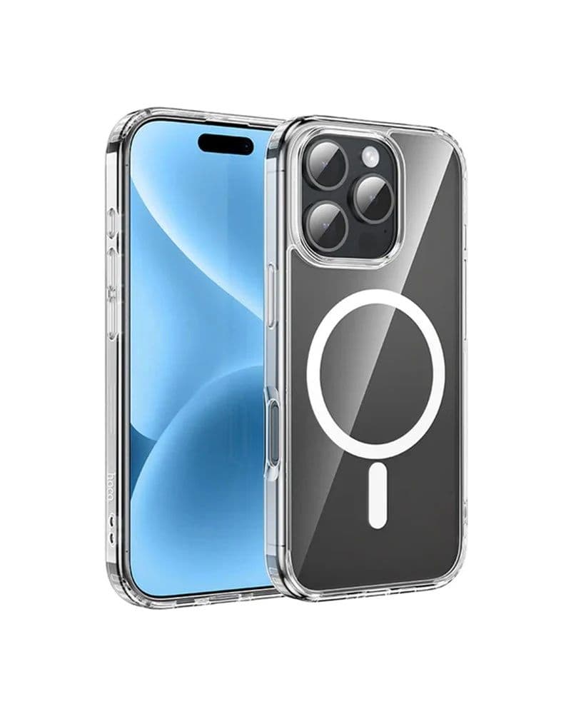 Hoco Magnetic Clear Cover For iPhone 16 Pro