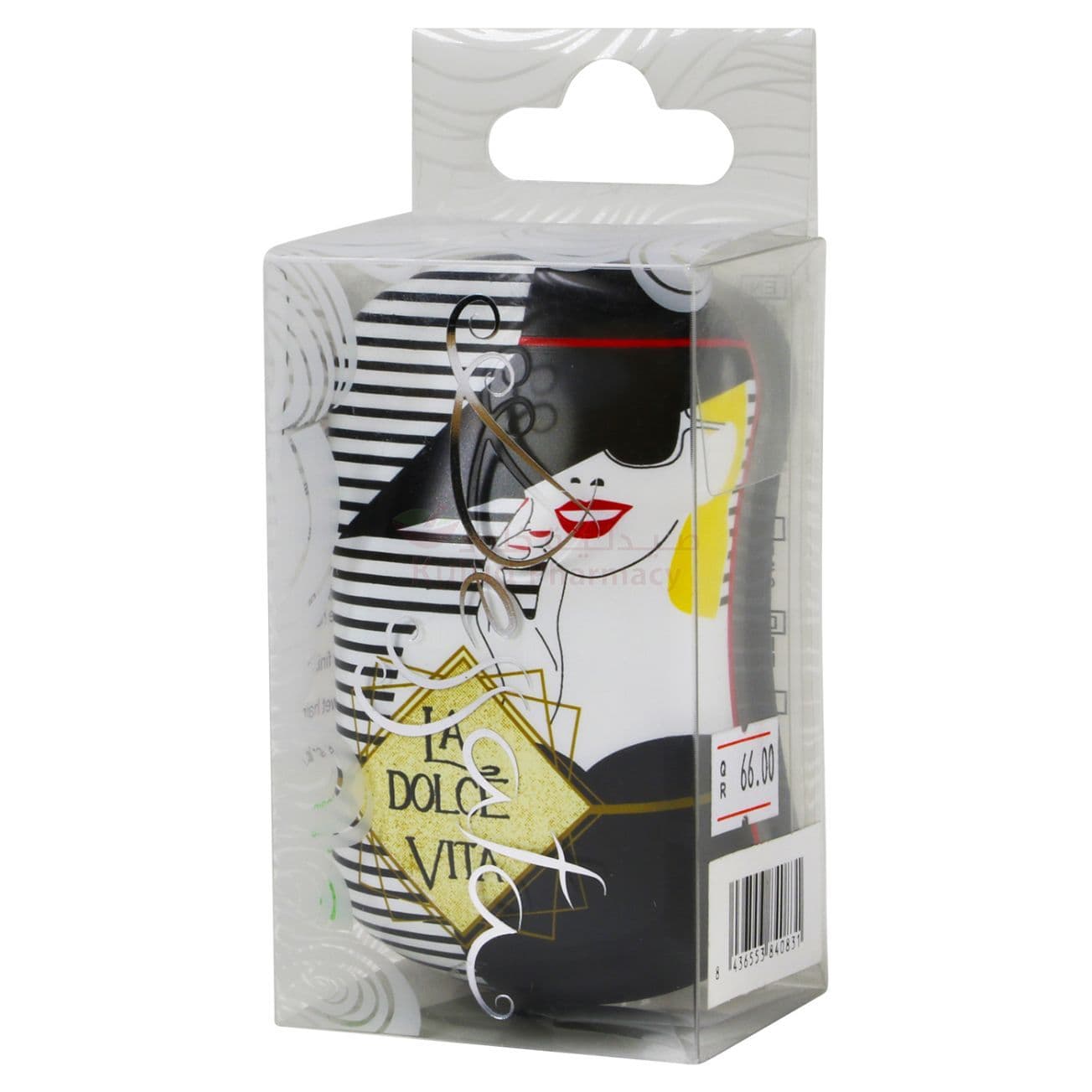 Dessata Prints Mini Dolce Vita Hair Brush  1 PC