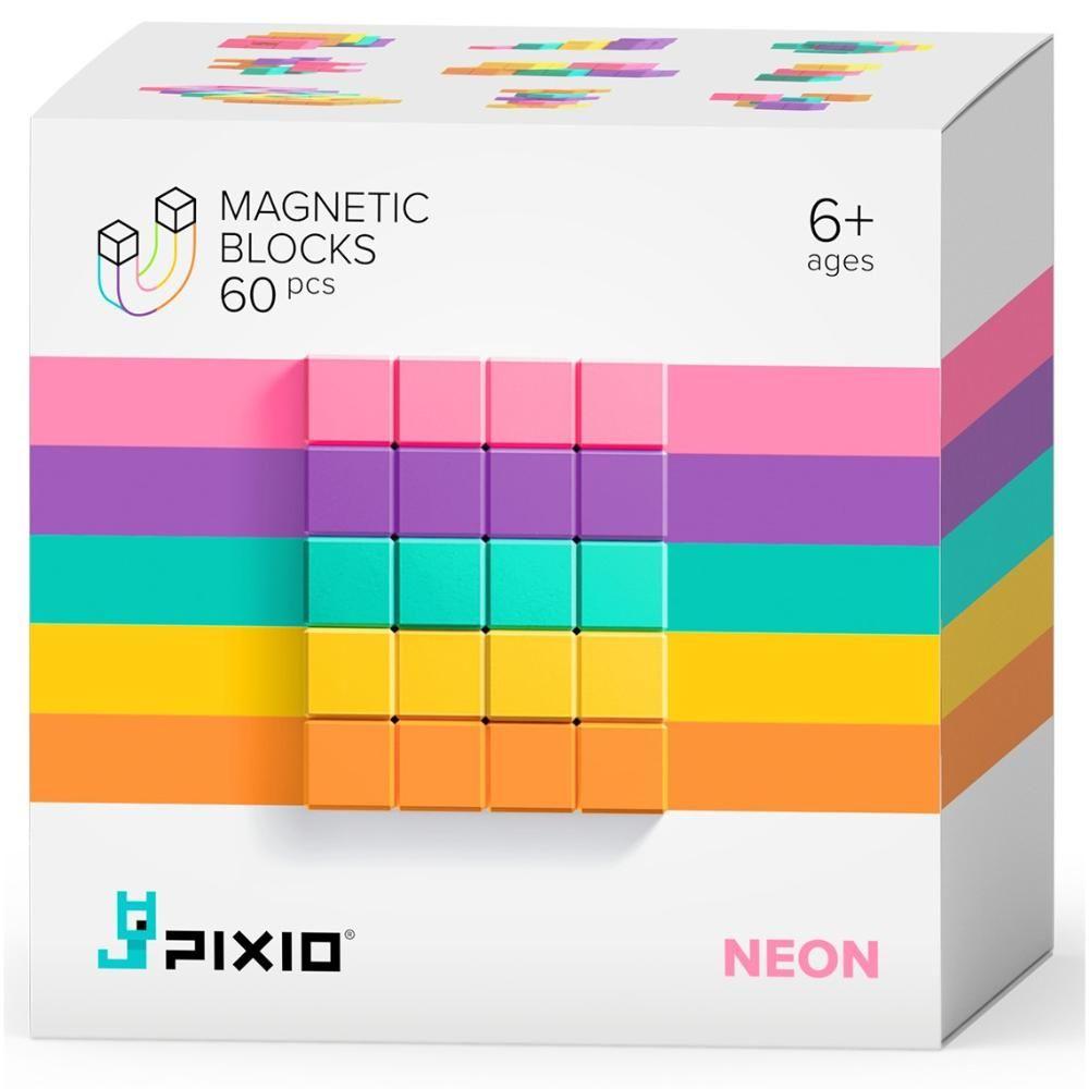 Pixio - Abstract Neon Magnetic Blocks (60 Pieces)