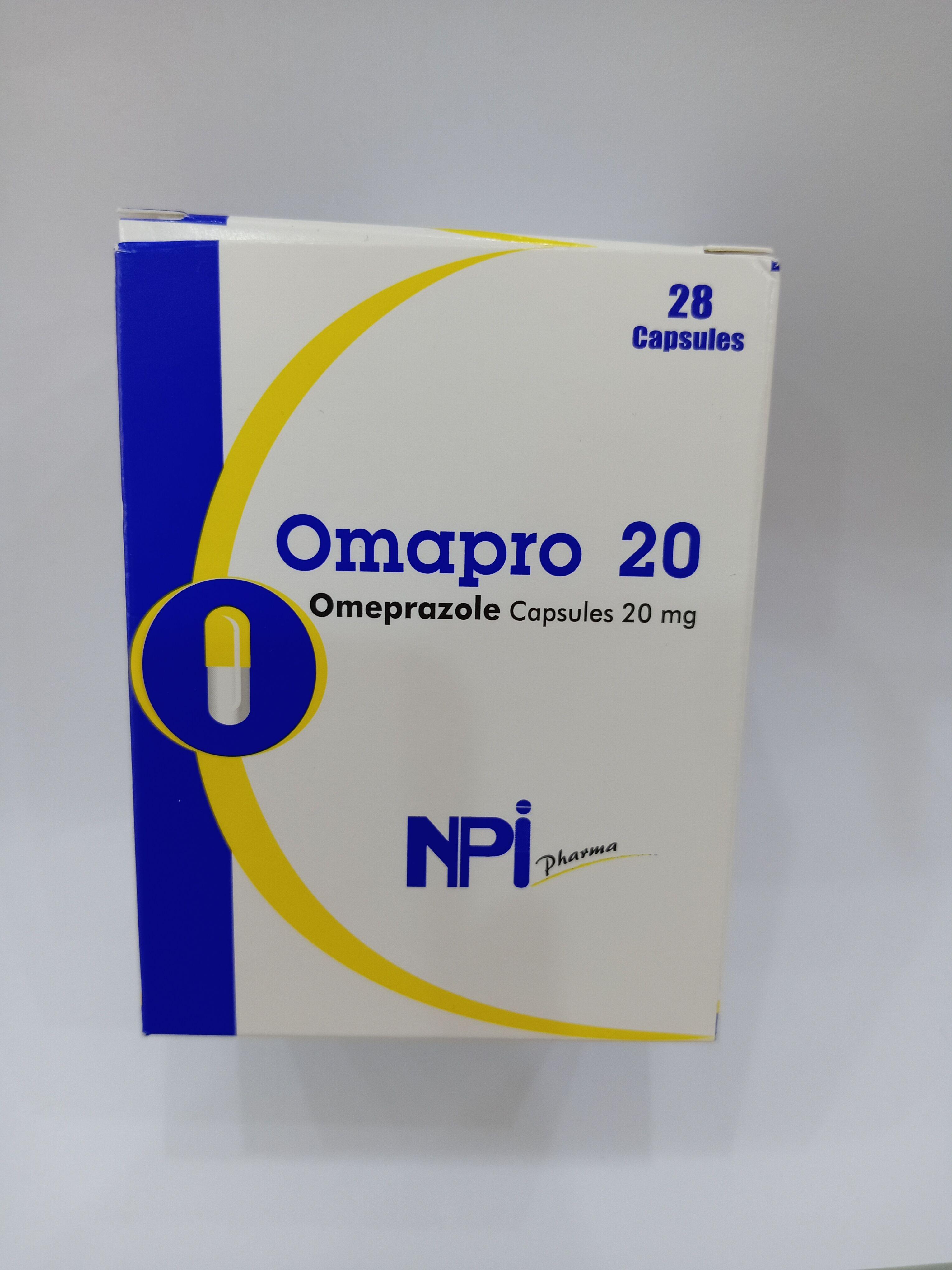 Omapro 20Mg Capsules 28S (Omeprazole 20Mg)