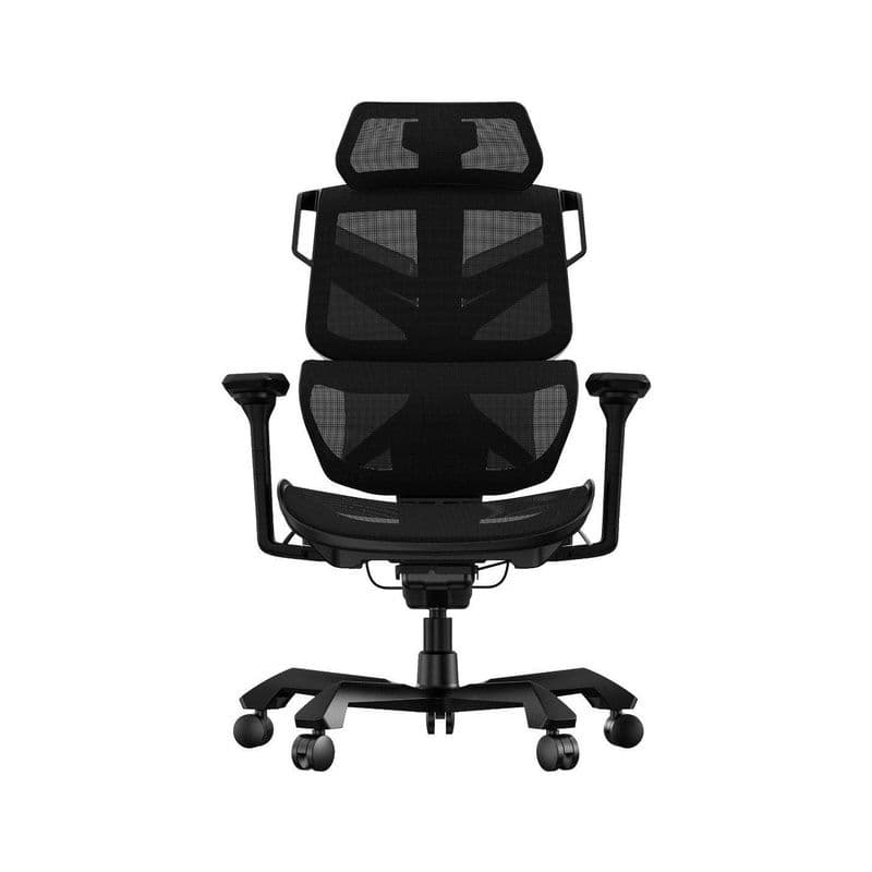Gamertek Elite Commander Gaming Chair – High-Performance Black Mesh, Silent Wheels, Adjustable Armrests
