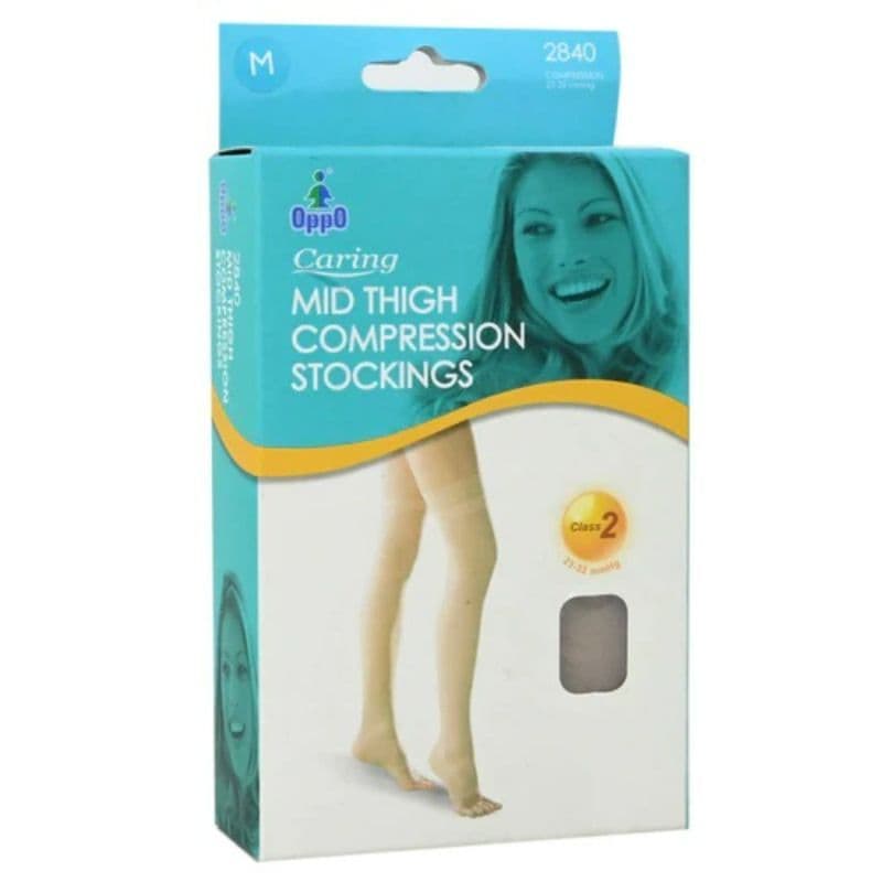 Oppo Mid Thigh Compression Stockings-Class 2/ Open Toe 2840-Bg-V 1 PC