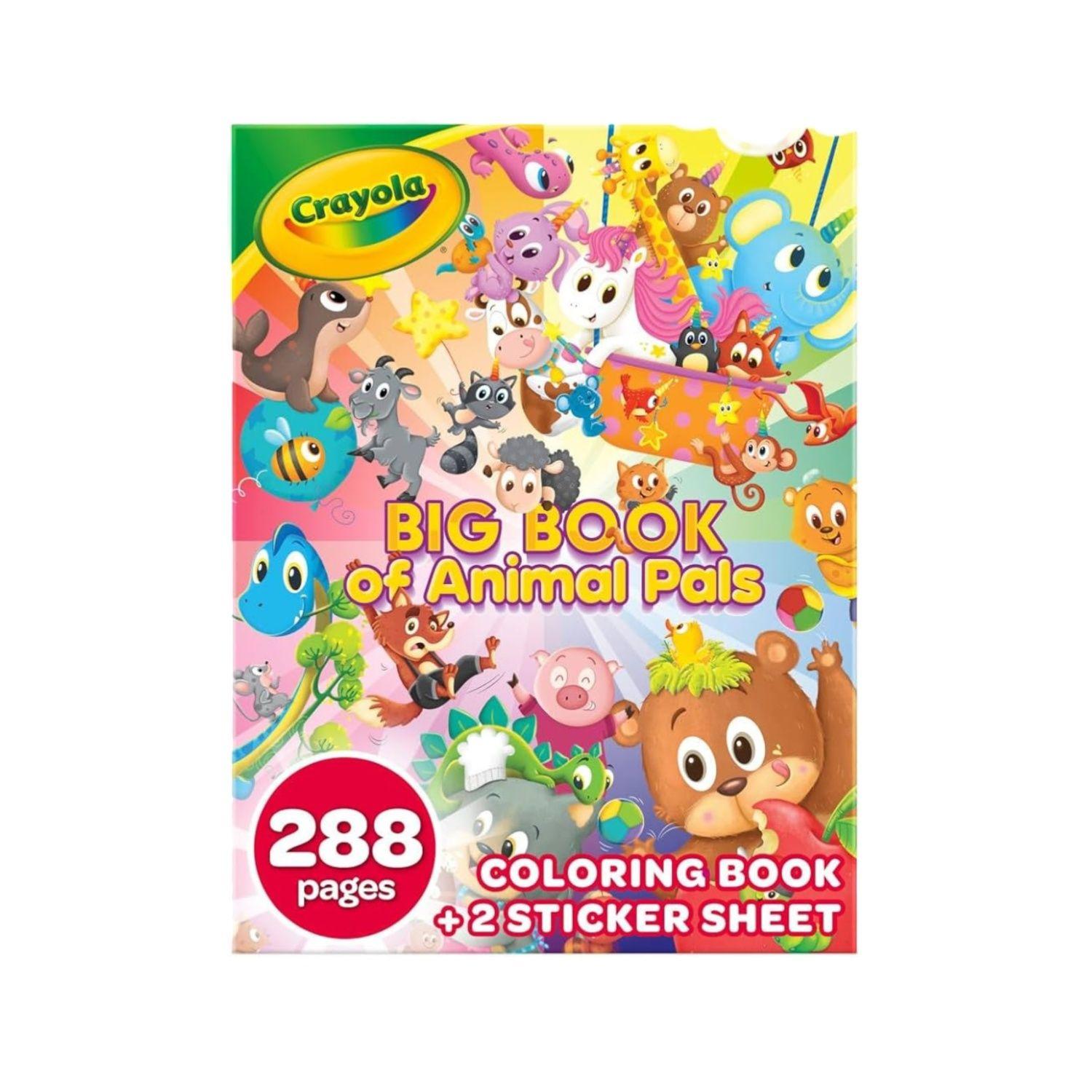 Crayola 288-Page Coloring Book, Big Book Of Animal Pals