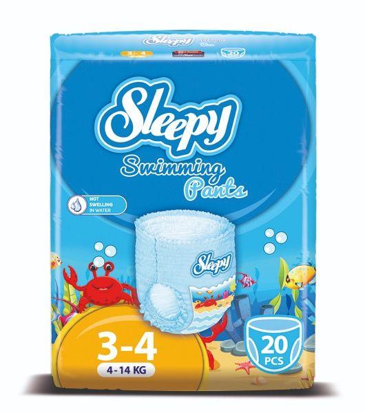 Sleepy Swimming Pants Size 3-4 20'S Diapers (64985)