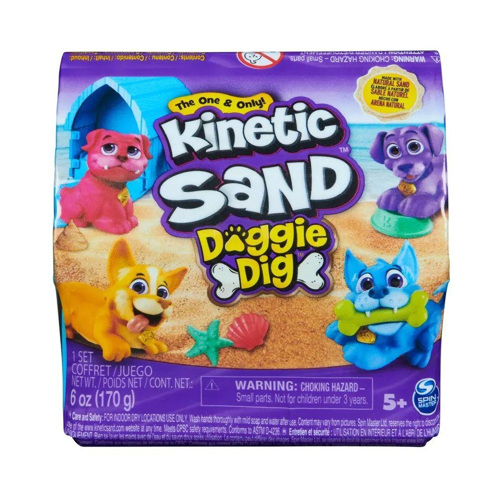 Kinetic Sand Doggie Dig Playset With Surprise Toy Dog (Assorted)