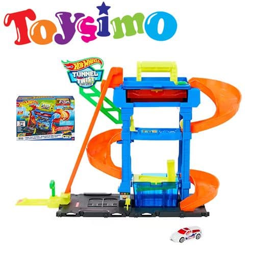Hot Wheels Tunnel Twist Car Wash Playset