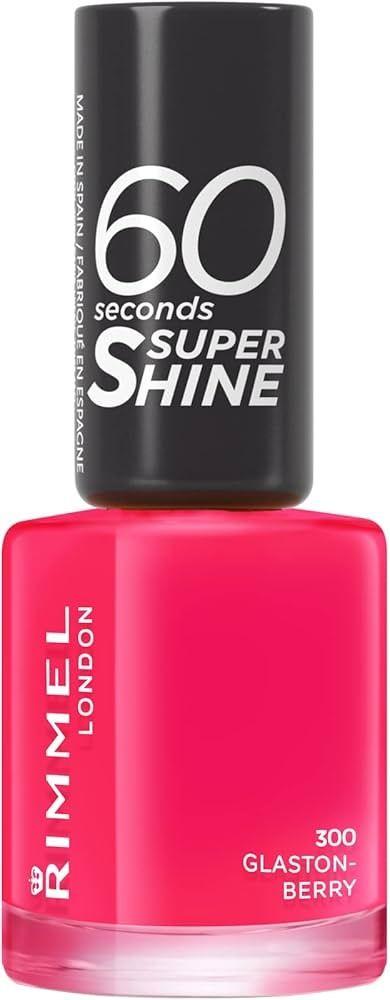 Rimmel London 60 Sec Super Shine Nail Polish 300 Glaston Berry 8 Ml