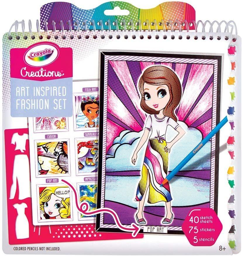 Crayola Creations Art History Fashion Sketch Portfolio