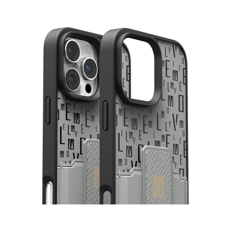 Levelo Morphix Gripstand Case With Cardholder -Iphone 16 Pro Max -Blue