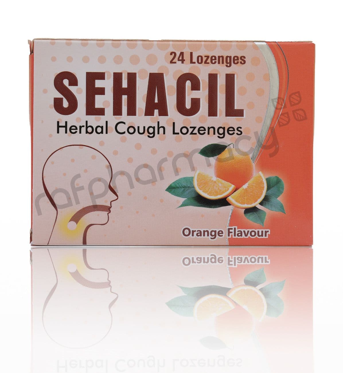 Sehacil Herbal Cough Lozenges Orange 24'S 