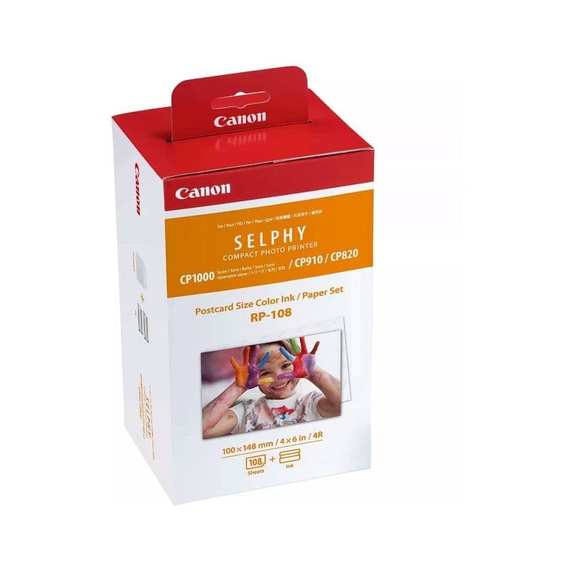 Canon Rp-108 Ink/Paper Set Postcard Size - 108 Prints