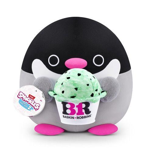 Zuru Snackles Plush 8"Series 2 - Plush 8" Penguin & Baskin Robbin