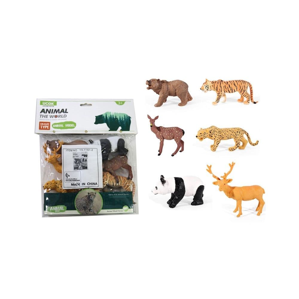 Animal Set Wild 6 Pcs 5 Inch Yx -Y161-3