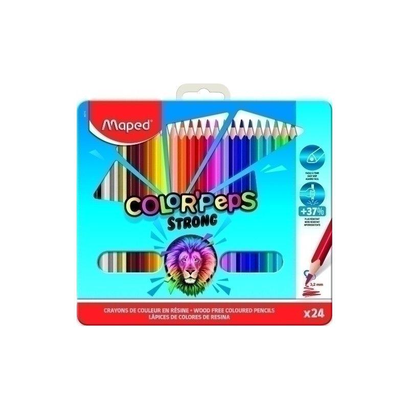 Maped Crayons De Couleur, Multicolore, 24 Unite