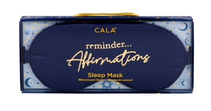 Cala Sleep Mask Reminder Affirmations Blue