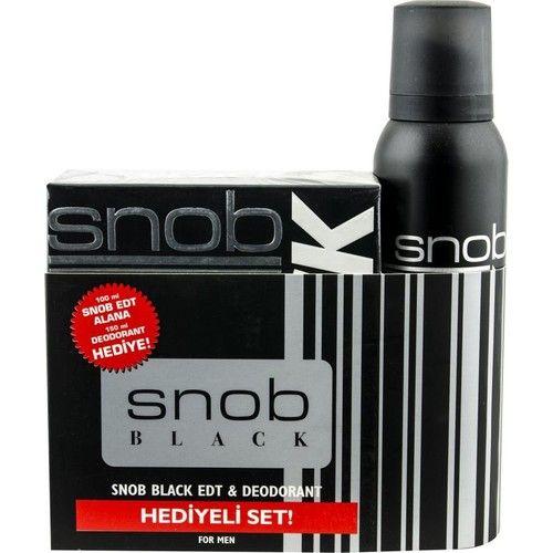 Snob Perfume 100Ml + Deodorant 150Ml- Black