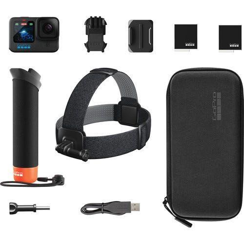 Gopro Hero12 Black Accessory Bundle (Extra Enduro + Handler +Head Strap 2.0)