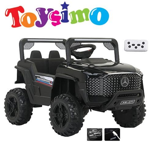 2X6V Black Mercedes Rover Ride-On Jeep