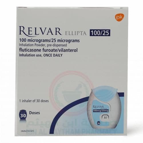 Relvar 100/25Mcg Puff 30'S