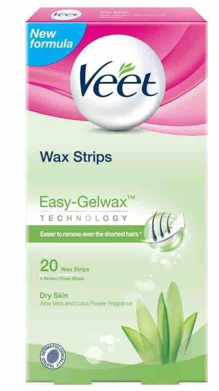 Veeet Cold Wax Hair Remover Strips  20 PC 