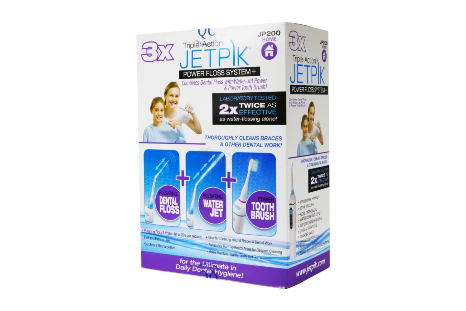 Jetpik,Floss,S With Water Jet Plus Sonic Tooth Brush Device  1 PC