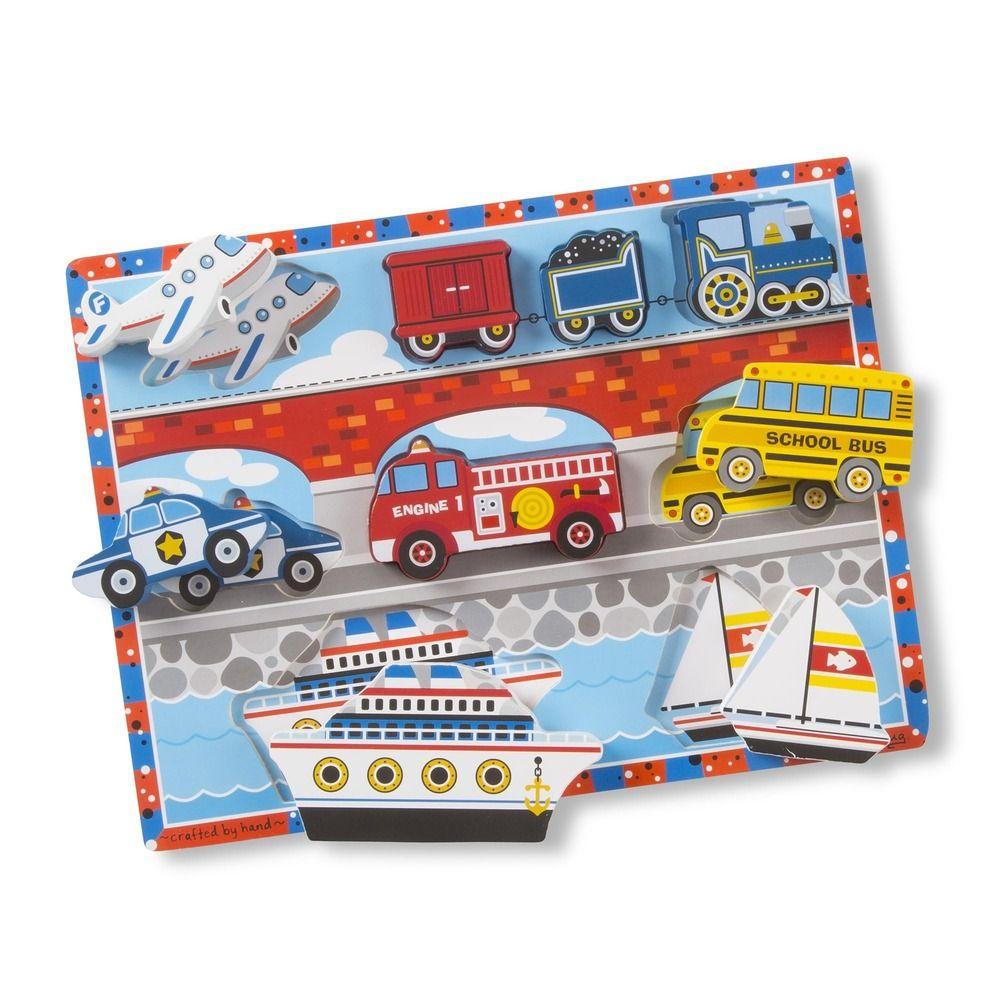 Melissa & Doug Vehicles Chunky Puzzle