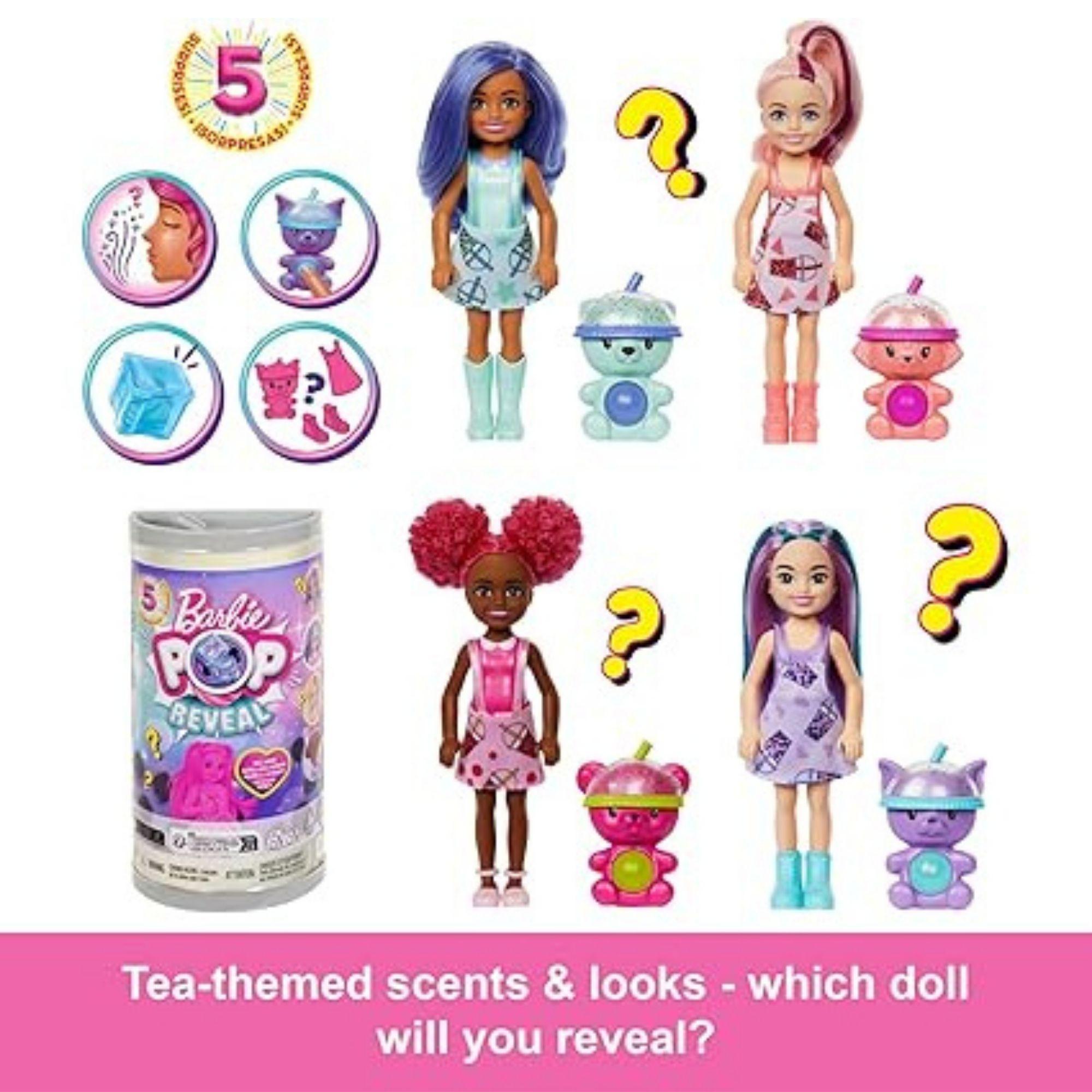 Barbie Pop Reveal Bubble Tea Series Doll With 5 Surprises (15 Cm, Assorted)