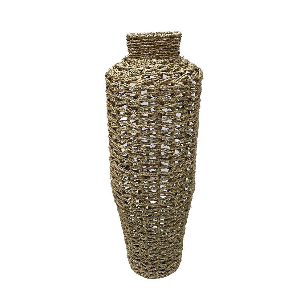 Boho Seagrass Vase, Natural - 25X70 Cm