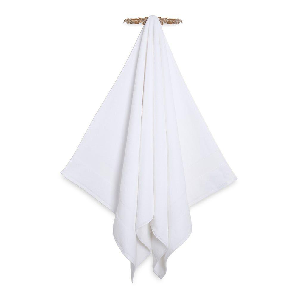 Classic Turkish Luxury Towel, White - 76X152 Cm