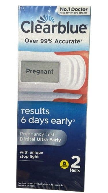 Clearblue Digital Ultra Early Pregnancy Test With Unique Stop Light 2's