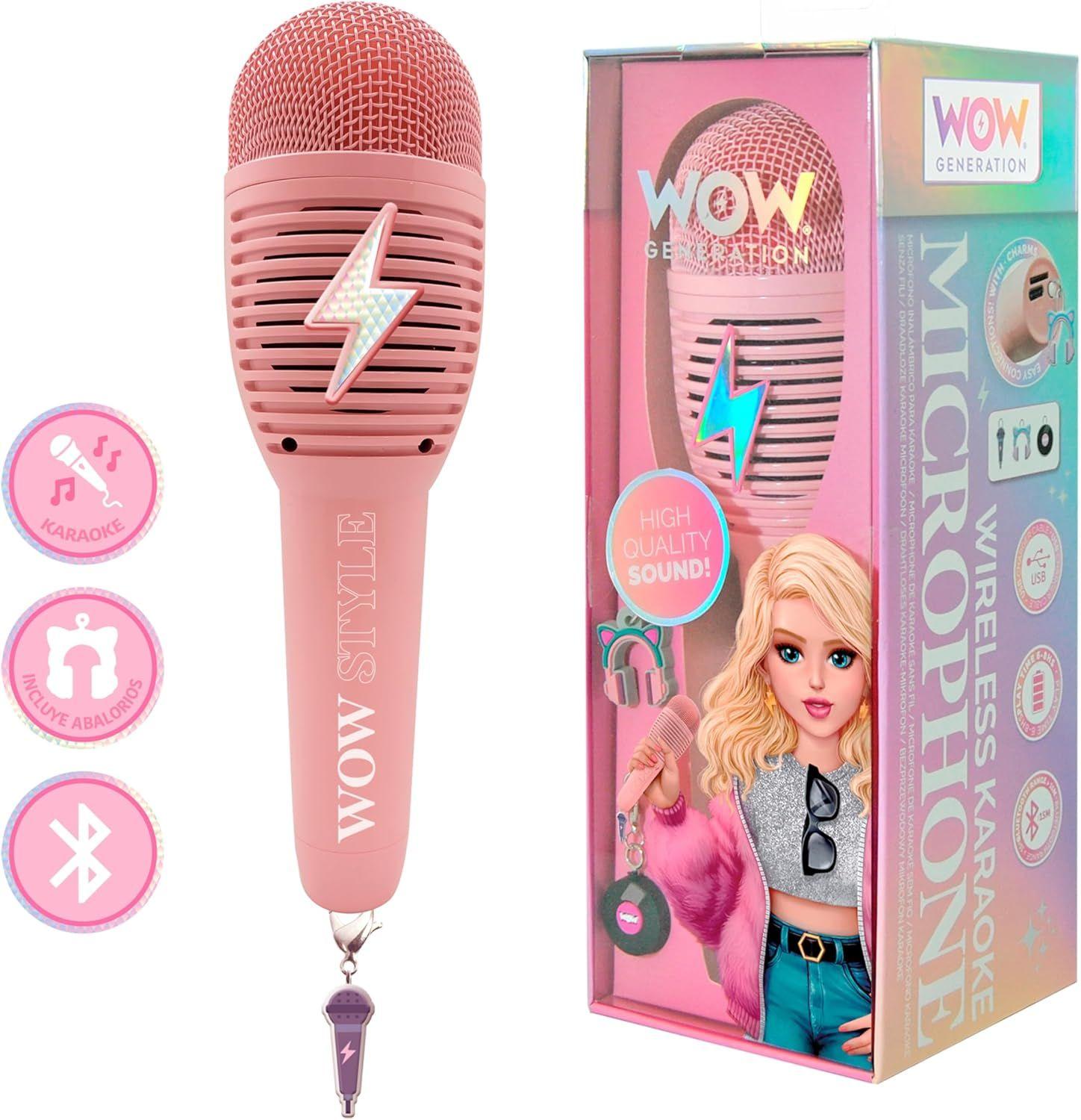 Wow Generation Wireless Bluetooth Karaoke Microphone Recorder