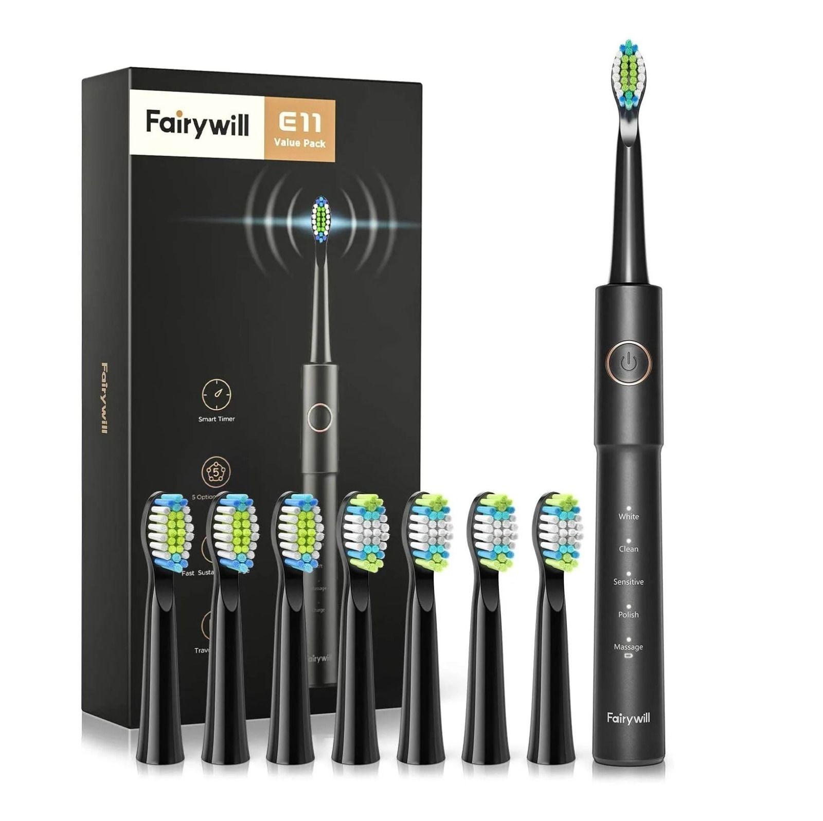 Fairywill E11 Electric Toothbrush Black