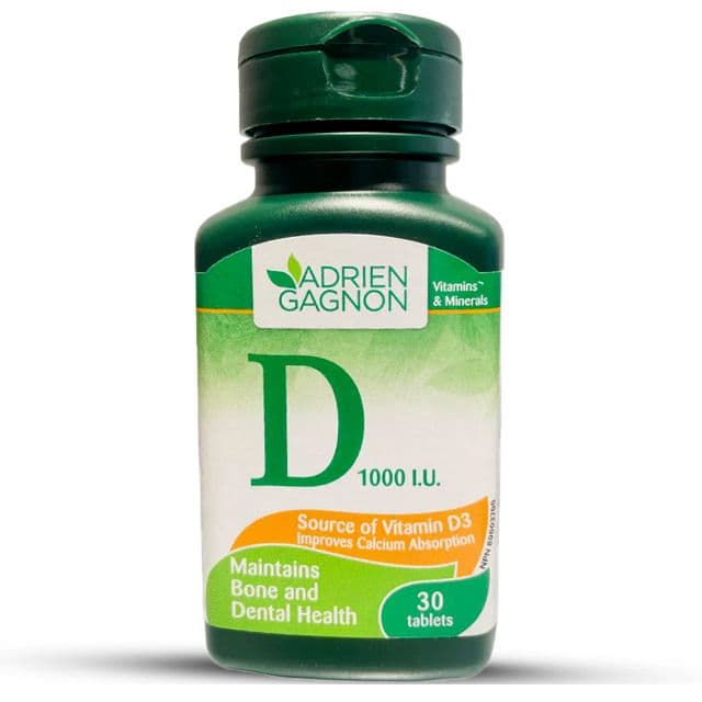 Adrien Gagnon Vitamin D Tablet 1000 I.U 30 Tab