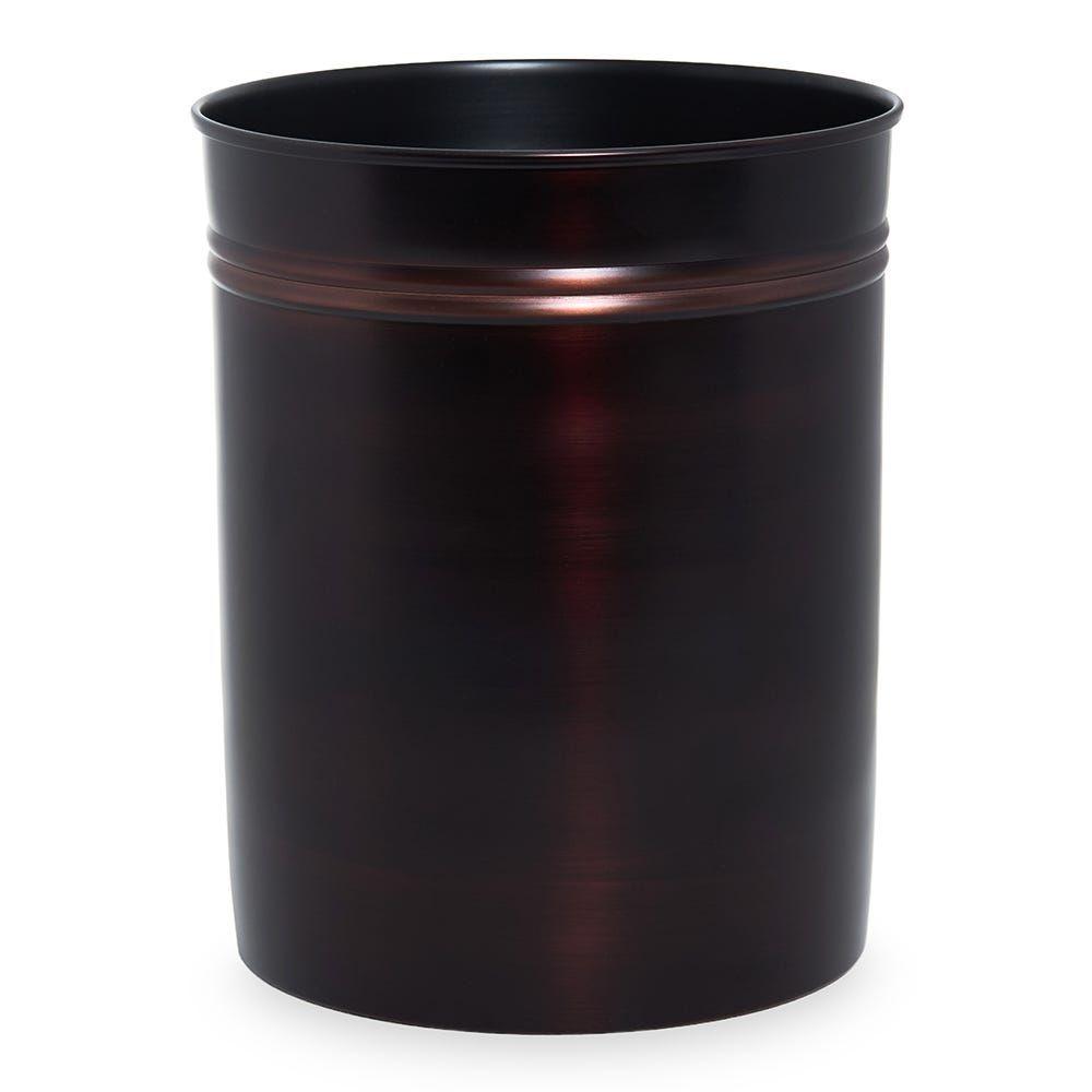 Tuscany Stainless Steel Waste Basket, Brownish Black - 21X26 Cm