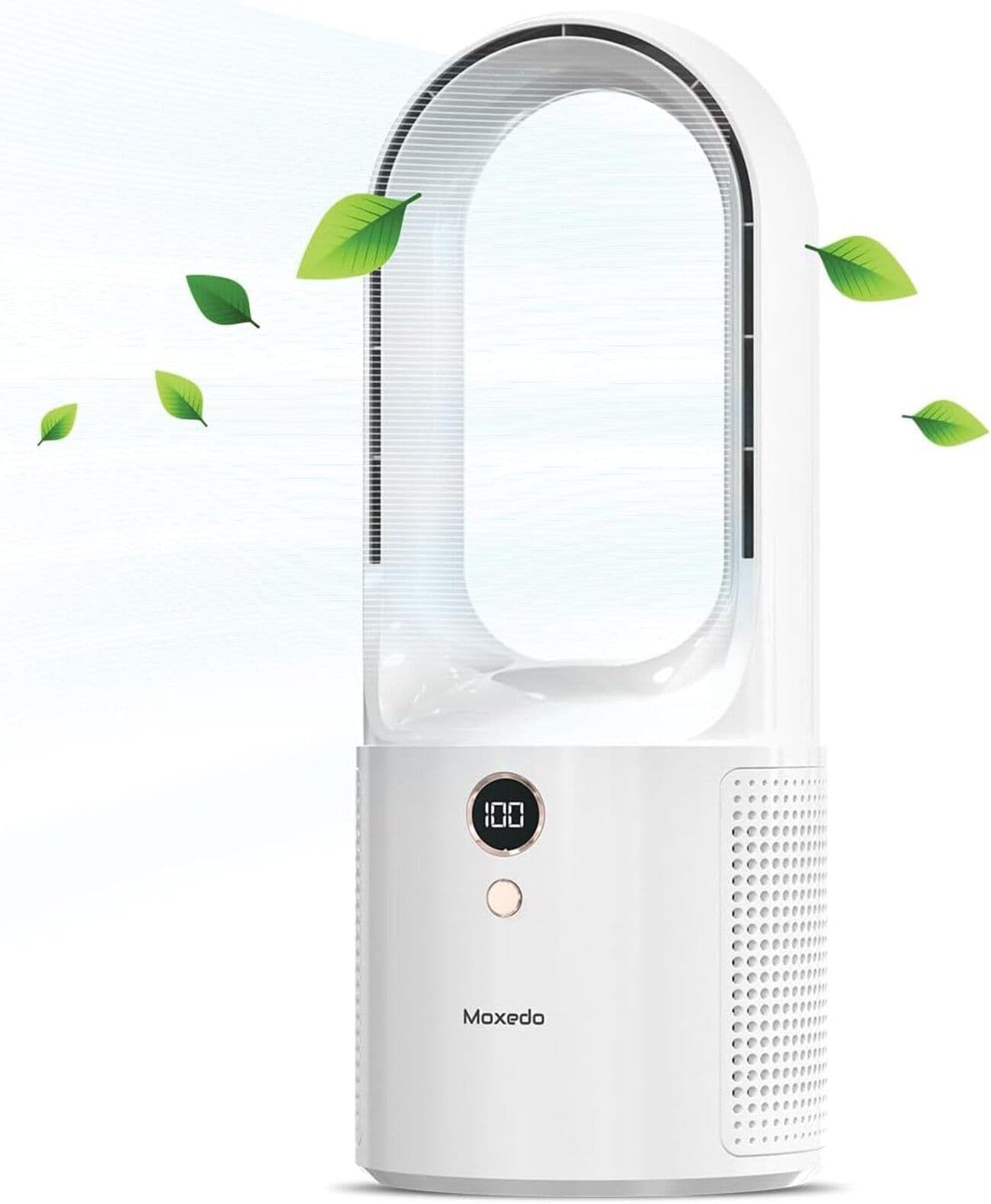 Moxedo Portable Desk Fan / Led Display / Battery Operated / 6 Speed Settings