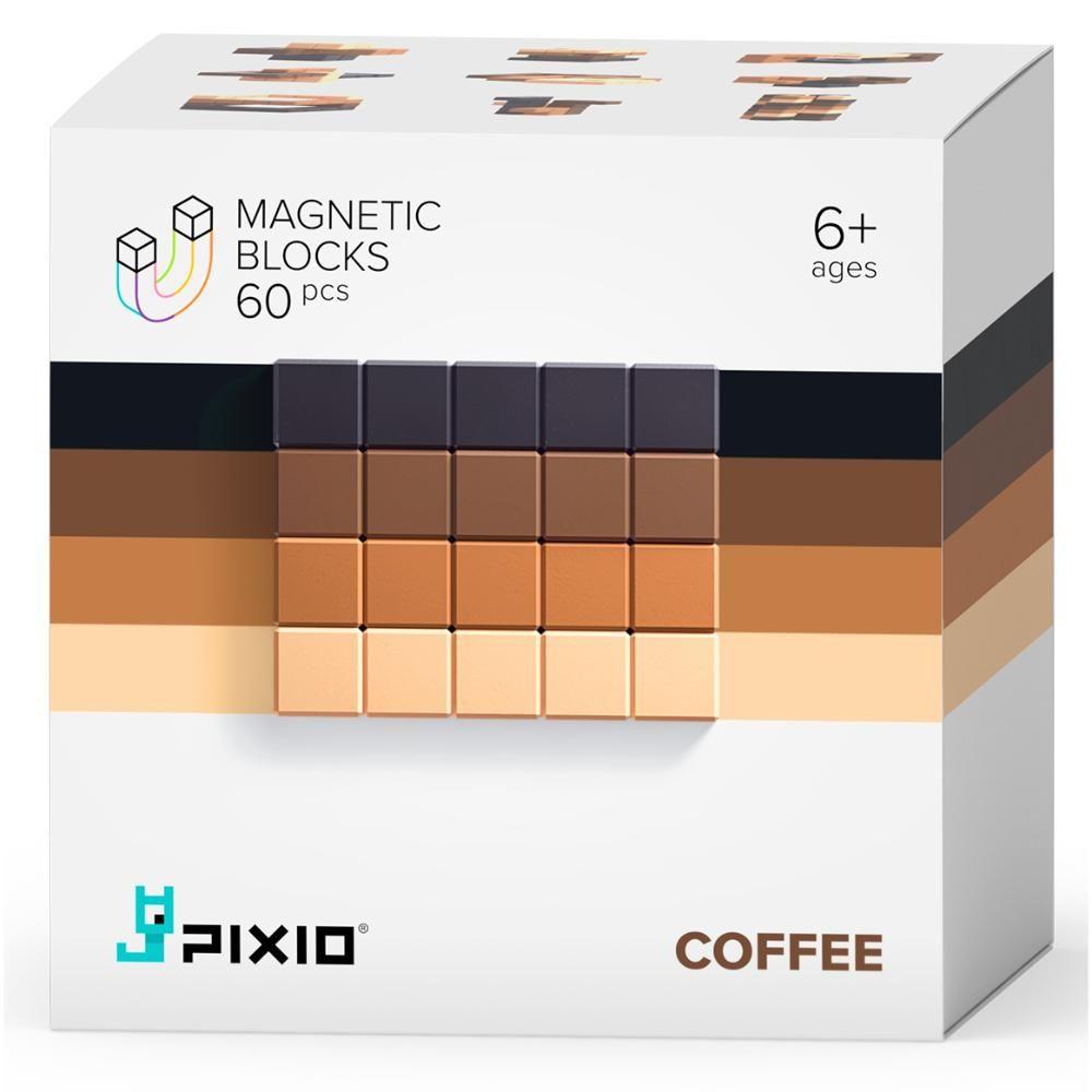 Pixio - Abstract Coffee Magnetic Blocks (60 Pieces)