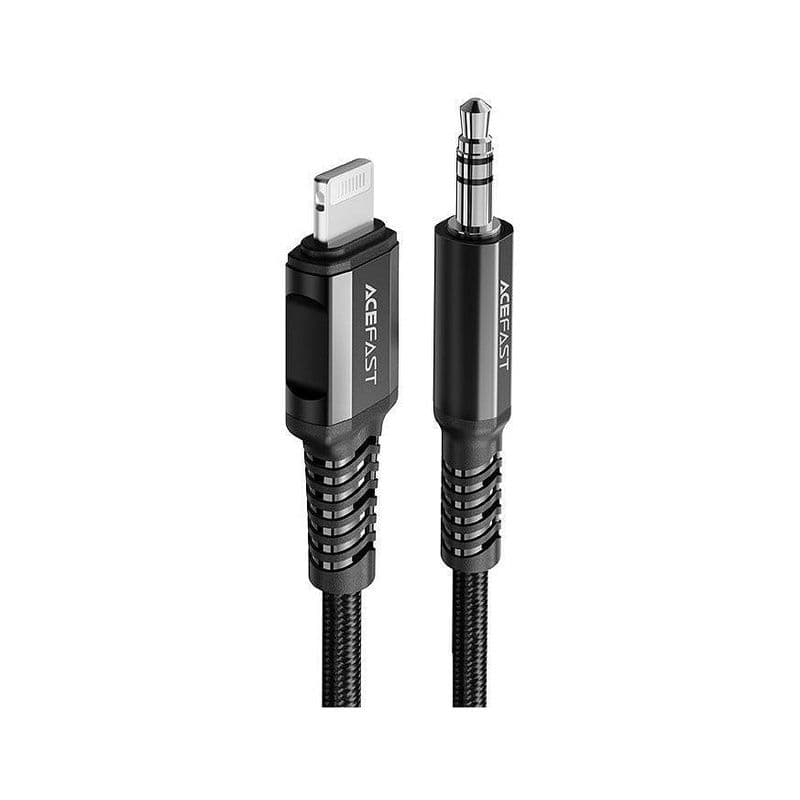 Acefast C1-06 Lightning To 3.5Mm Aluminum Alloy Audio Cable Black