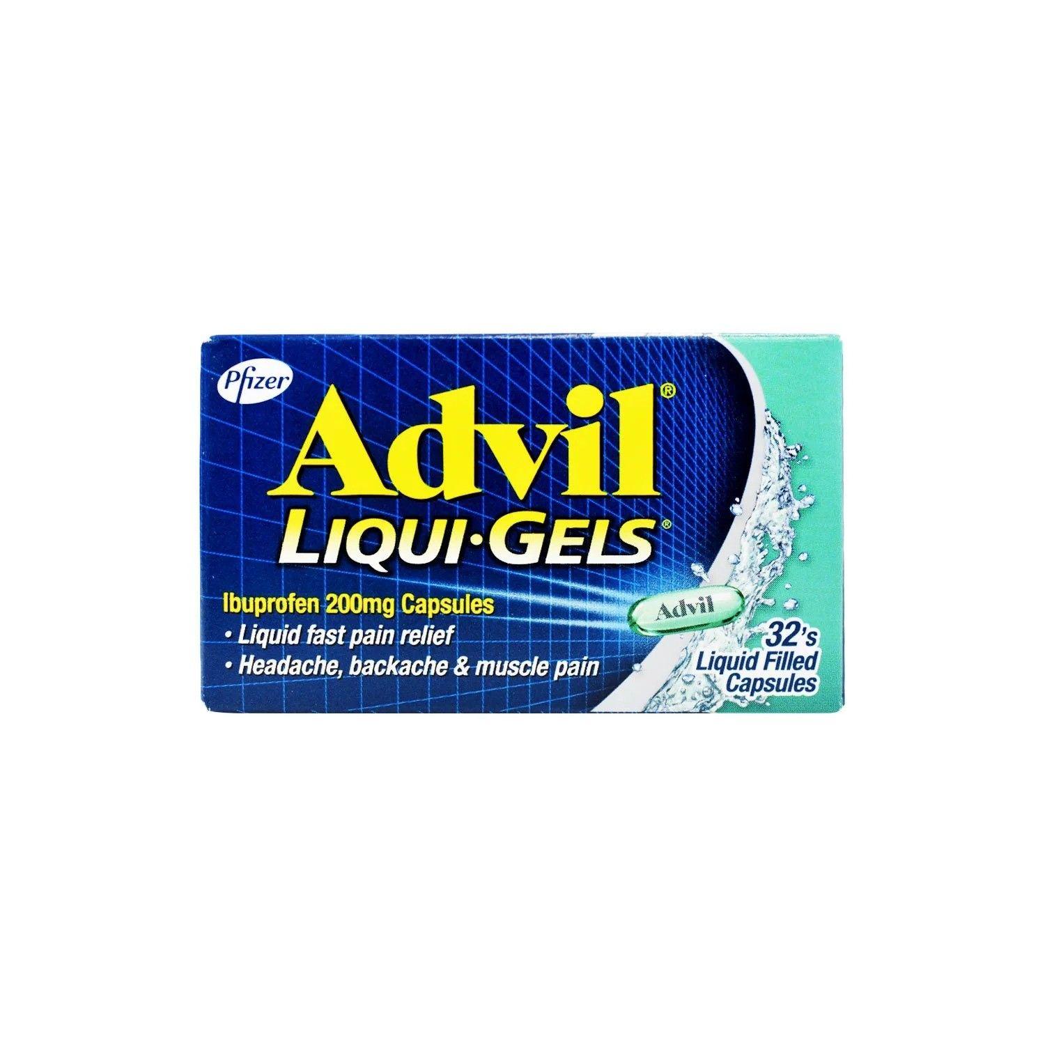 Advil Liqui.Gels 200Mg Capsules, 32 Capsules