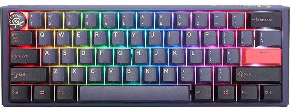 Ducky One 3 Mini Aura 60% Wired Mechanical Gaming Keyboard - Blue Switch - Cosmic - لوحة مفاتيح