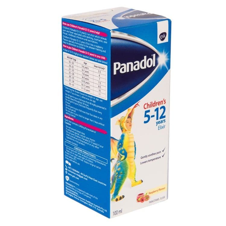 Panadol Child 5 To 12 Years Elixir 100 Ml