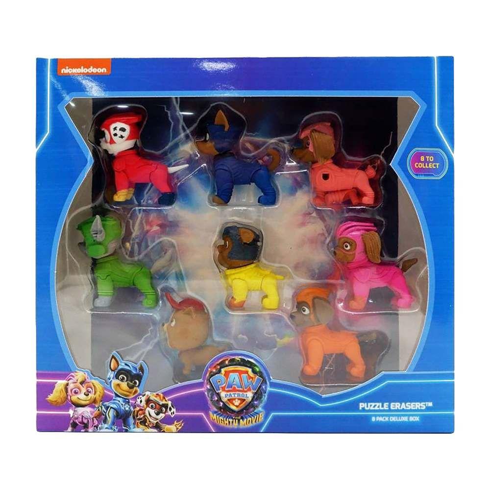 Paw Patrol The Mighty Movie Characters 3D Puzzle Erasers (8 Pack)