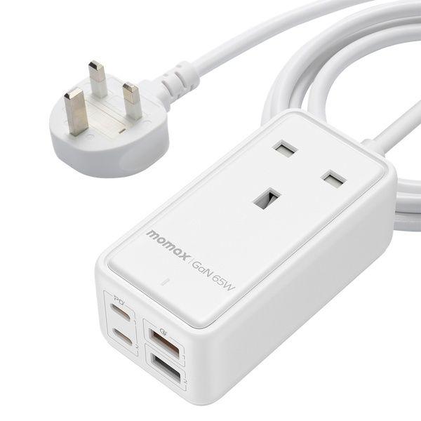 Momax Oneplug 65W Gan Extension Cord With Usb