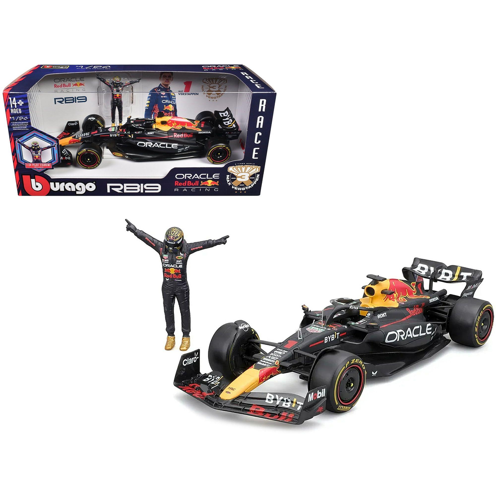 Bburago Formula 1 2023 Red Bull Racing Rb19 #1 Max Verstappen Die-Cast Car With Figure (1:24)