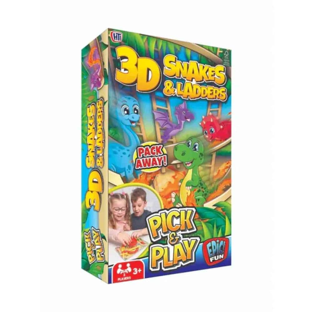 Epic Fun Snakes&Ladders Pick & Play Dino