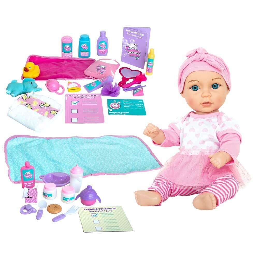 Hayati Girl Amoura Love N' Feed Baby Doll Playset (38 Cm)