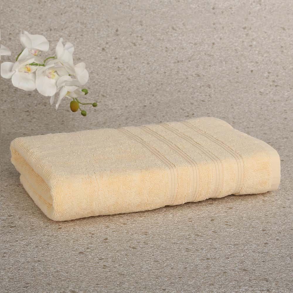 Ritzy Cotton Bath Sheet, Butter - 90X150 Cms